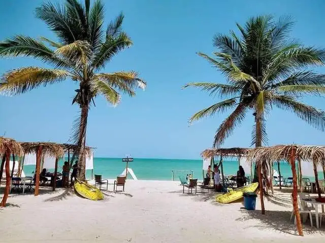 Sabancuy Beach in the State of Campeche on the Mayan Train Route