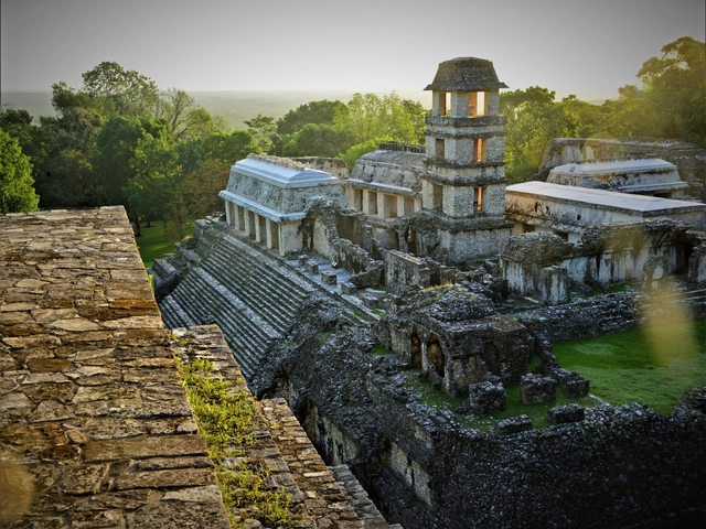 Palenque Archaeological Site on the Mayan Train Route