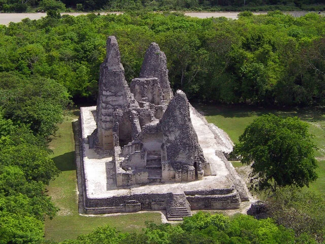 Xpuhil Archaeological Site in the State of Campeche on the Mayan Train Route
