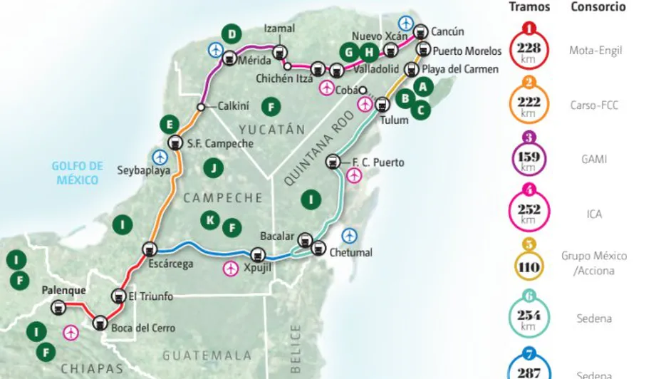 Maya Train Route