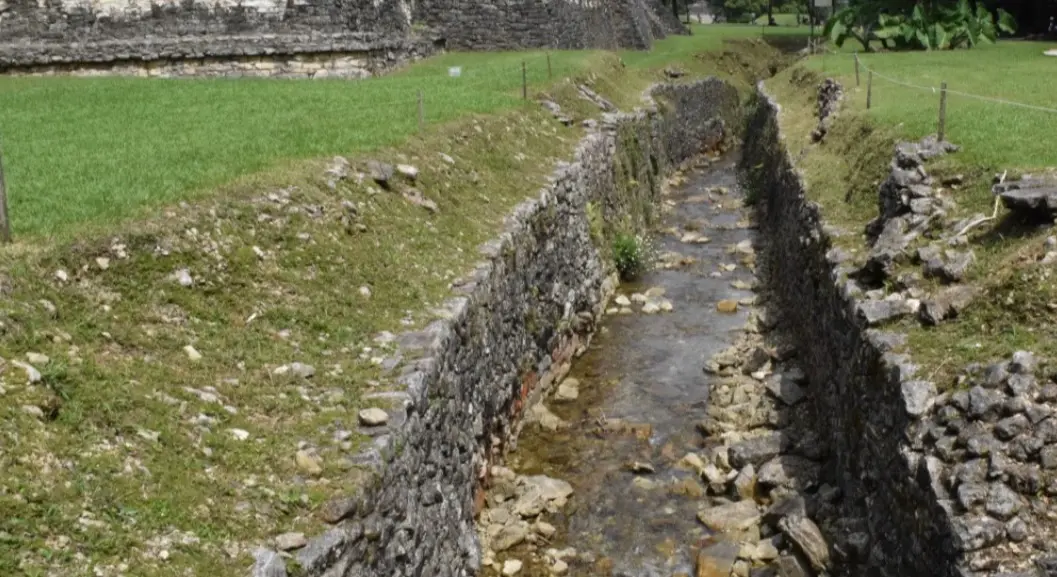 Aqueduct Palenque Archaelogical Site
