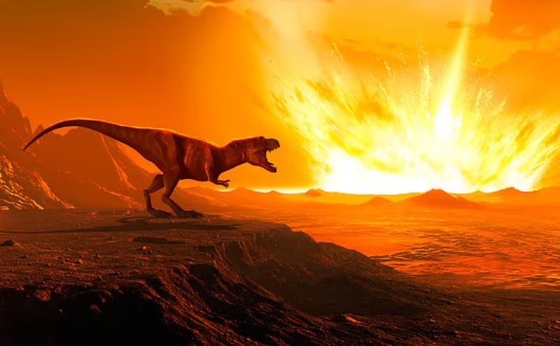 Dinosaur asteroid collided