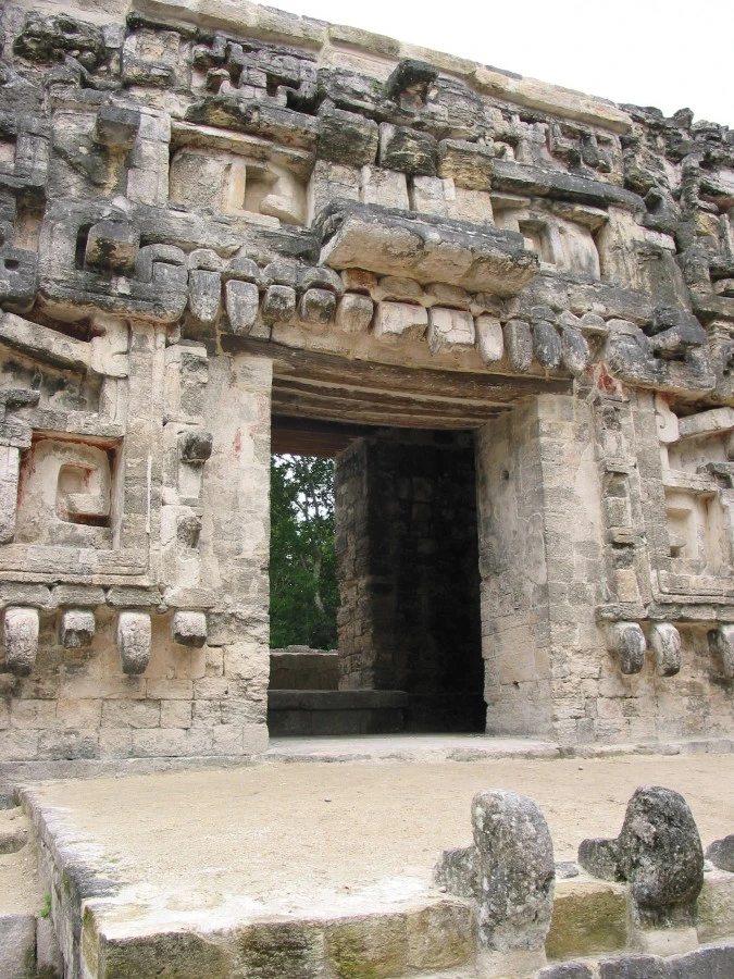 Detail Chicanná Archaeological Site