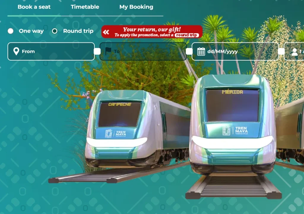 Round Trip promotion tren maya